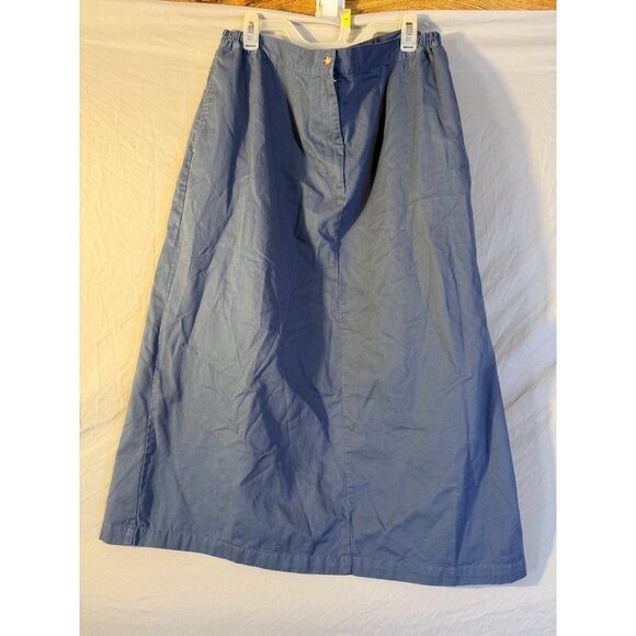 Full Long Modest Skirt Blue Aline Womens Plus Size 22W 3X Bobbie Brooks - Picture 1 of 3